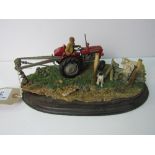 Country Artists 'Securing The Field', Massey Ferguson tractor