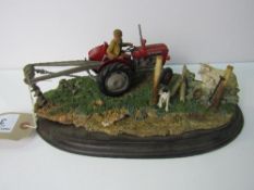 Country Artists 'Securing The Field', Massey Ferguson tractor