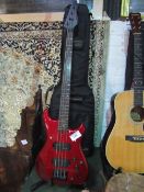 Rare Westone Spectrum GT Bass (red) made at Matsumoku factory, Japan, 1986, No. 6090175 with good