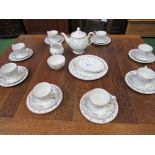 Johnson Bros 8 piece tea set. Estimate £10-20.