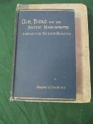 Our Bible & The Ancient Manuscripts by Frederic G Kenyon, 1903 with photographic plates throughout &