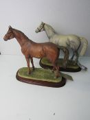 Border Fine Arts grey & chestnut horses