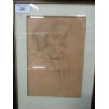 Framed & glazed print of The Earl of Southampton. Estimate £5-10.