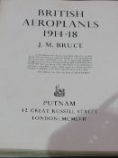 Military History: British Aeroplanes 1914-1918, by J M Bruce, 1957, cloth bound, folio size with