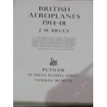 Military History: British Aeroplanes 1914-1918, by J M Bruce, 1957, cloth bound, folio size with