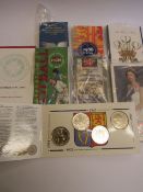 8 various Royal Mint UK BU commemorative coins/medals 1988 - 1999 with certificates. Estimate £60-