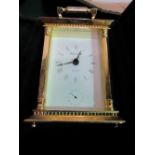 Churchill quartz carriage clock, boxed. Estimate £15-20.