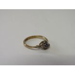 Victorian 18ct gold, sapphire & diamond ring, wt 3gms, size N. Estimate £110-140.