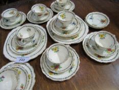 Queen's china part tea set. Estimate £35-50