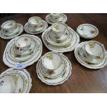 Queen's china part tea set. Estimate £35-50