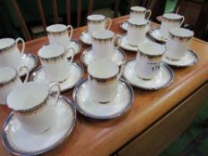 12 Paragon 'Sandringham' coffee cups & saucers, a milk jug & a Staffordshire china tea set for