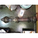 Reproduction brass spirit railway wagon lamp, marked RRCI. Estimate £10-20.