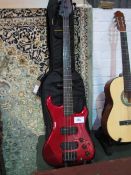 Rare Westone Spectrum GT Bass (red) made at Matsumoku factory, Japan, 1986, No. 6090175 with good