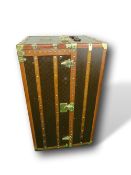 Louis Vuitton monogrammed wardrobe trunk with original interior. Estimate £8,000 - 9,000.