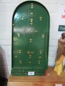 Chad Valley bagatelle board. Estimate £5-10.