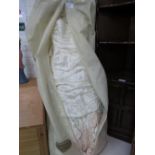 Ian Stuart Masquerade Wedding Dress, size 12, c/w bolero jacket, ivory silk encrusted with Swarovski
