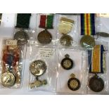 Collection of WWI medals