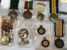 Collection of WWI medals