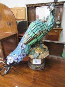 Tiffany Peahen lamp. Estimate £20-30.