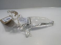 Villeroy & Boch glass model of a seal. Estimate £20-30.