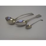 Georgian silver small ladle, London 1810, maker Sarah & John William Blake, Georgian silver desert