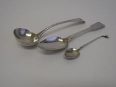 Georgian silver small ladle, London 1810, maker Sarah & John William Blake, Georgian silver desert