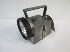 Vintage British Rail hand torch. Estimate £5-10.