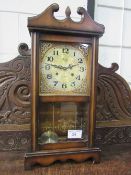 A Three Star free standing clock (31 day), height 87cms. Estimate £10-20.