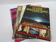 9 Film Programmes & Brochures from 1970's including Close Encounters of the Third Kind, The Music