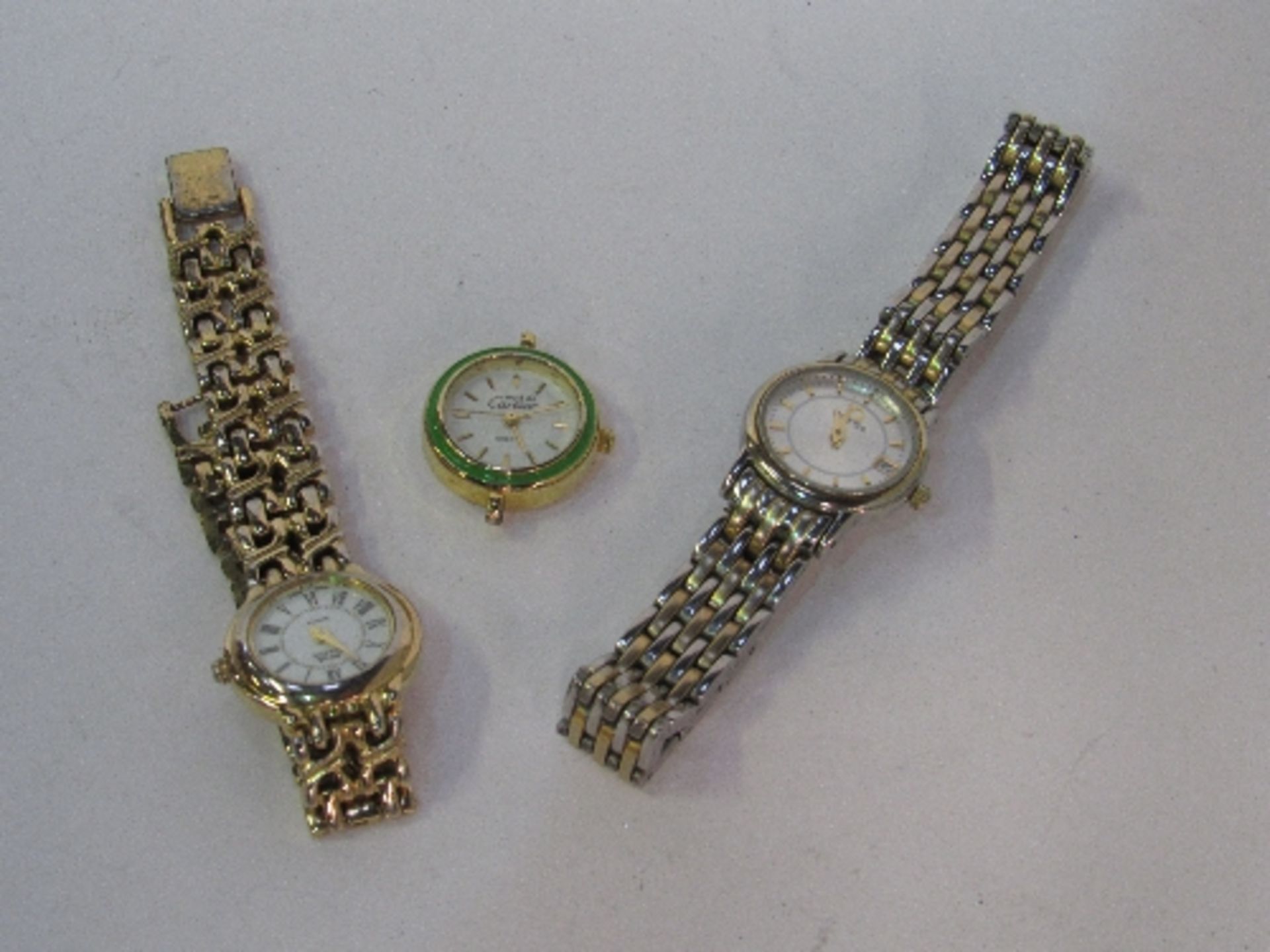 An Avia Classic lady's wrist watch, Omega lady's wrist watch & another wrist watch with no strap.