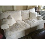 Cream 3 seat sofa