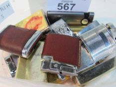 Large number of vintage mid-century lighters, mainly Ronson. Estimate £30-40.