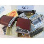 Large number of vintage mid-century lighters, mainly Ronson. Estimate £30-40.