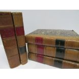 12 quarter bound French books, 1852. Estimate £10-20.