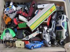2 boxes of various mainly die-cast model vehicles