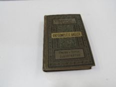 Izaac Walton 'The Complete Angler', 1888 with numerous engraved illustrations. Cloth bound in very