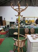 Bentwood coat & hat stand