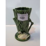 Sylvac vase in the shape of rushes & a swan, 4375. Estimate £10-20.