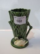 Sylvac vase in the shape of rushes & a swan, 4375. Estimate £10-20.