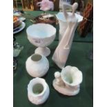 6 various white ceramics, mainly Kaiser