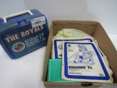 Approx 100 Reading Football Club programmes from the 1960's & 1970's & some boxing programmes.