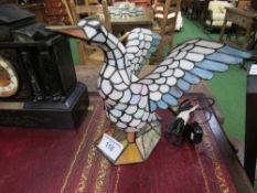 Tiffany style flying goose lamp. Estimate £15-20.