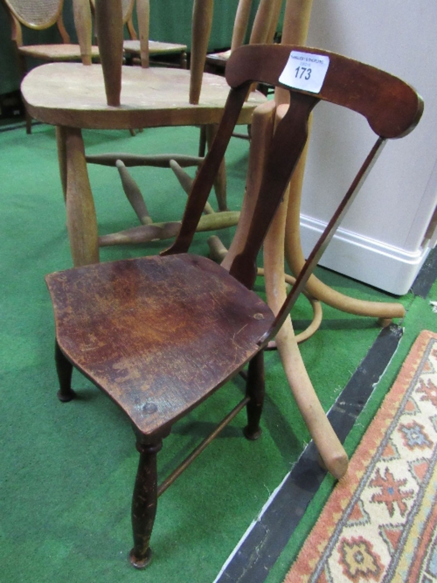 Edwardian child's chair. Estimate £5-10.
