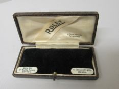 Rolex small jewellery case, marked A Chillcott & Co, Bristol