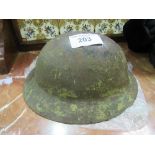 WWI Brodie helmet (no interior or strap). Estimate £10-20.