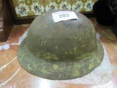 WWI Brodie helmet (no interior or strap). Estimate £10-20.