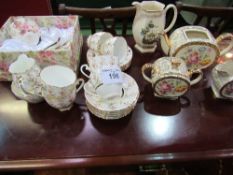 Sadler china tea set (lid missing from teapot), decorative jug, Royal Grafton tea cups & saucers &