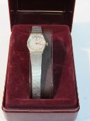 Seiko lady's Quartz fashion watch, boxed. Estimate £20-30.