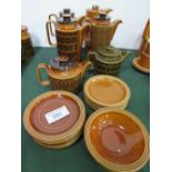 4 Hornsea coffee pots, 2 Hornsea teapots & qty of bowls & plates