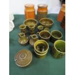2 Hornsea storage jars, 2 bowls & qty of other items